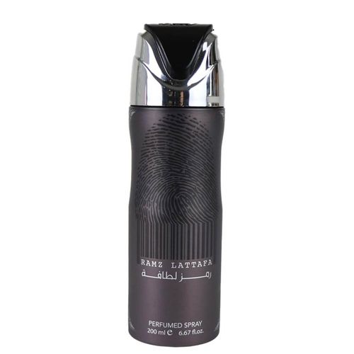 Lattafa Ramz Silver Perfumed Deodorant Body Spray 200ml Perfume Spray Corporal Ramz  Prominent Sweet and Warm Notes