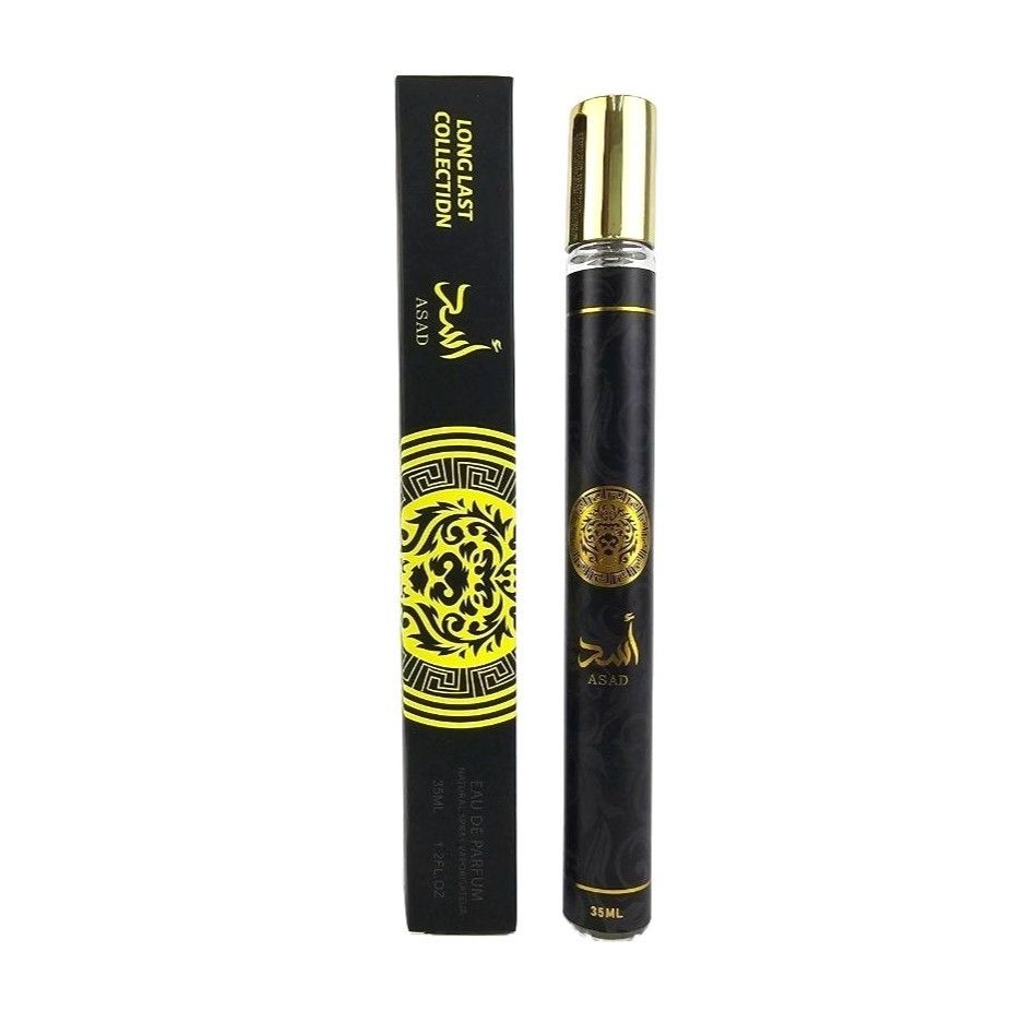 Asad Eau De Parfum 35ml/1.18Floz Mini Pocket Spray 1pc By Lattafa Asad Travel -Friendly Size Fragrance Spray Perfume