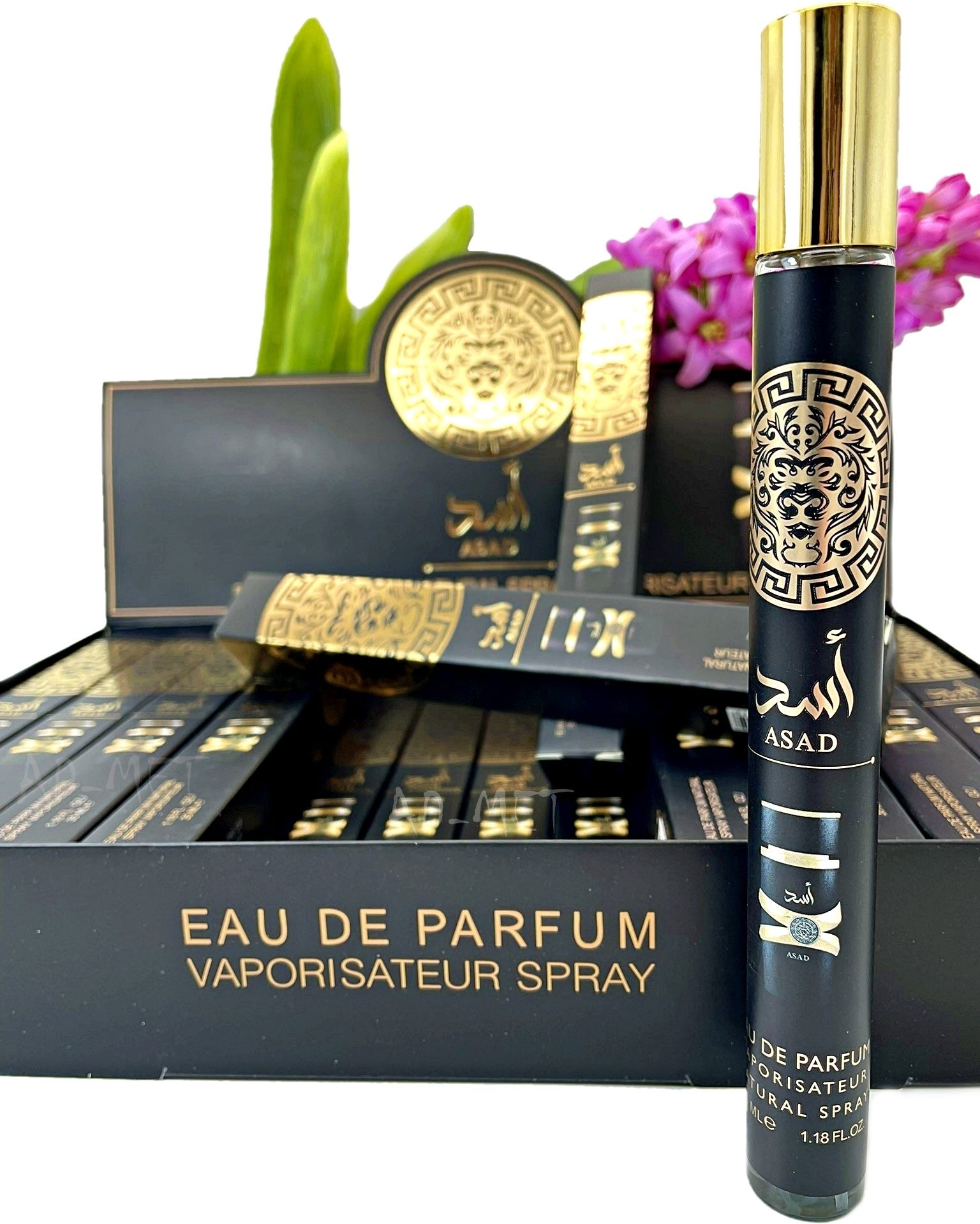 Asad Eau De Parfum 35ml/1.18Floz Mini Pocket Spray 1pc By Lattafa Asad Travel -Friendly Size Fragrance Spray Perfume