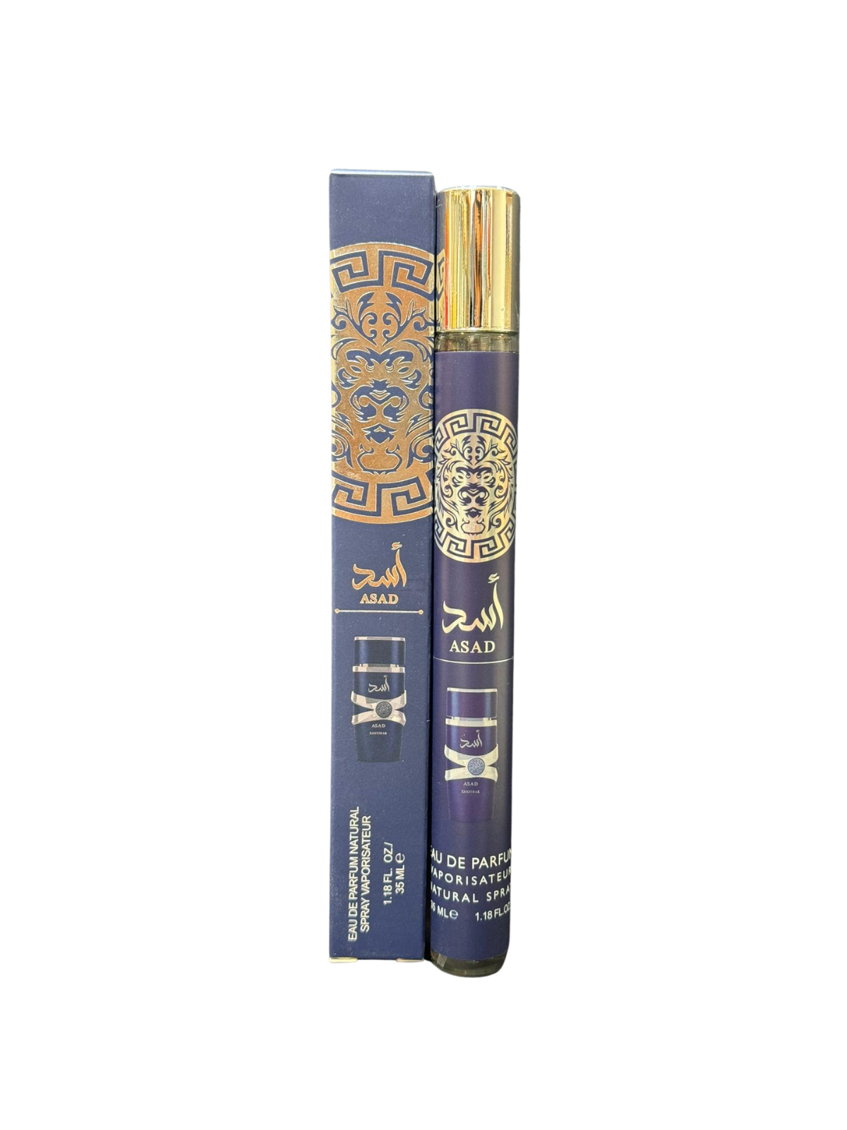 Asad Eau De Parfum 35ml/1.18Floz Mini Pocket Spray 1pc By Lattafa Asad Travel -Friendly Size Fragrance Spray Perfume