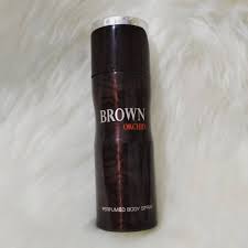 Brown Orchid Perfumed Deodorant Body Spray 200ml Unisex fragrance by Fragrance World Brown Orchid Spray