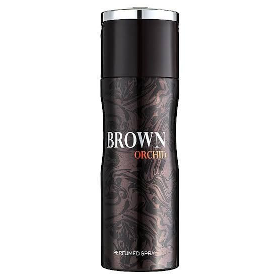 Brown Orchid Perfumed Deodorant Body Spray 200ml Unisex fragrance by Fragrance World Brown Orchid Spray