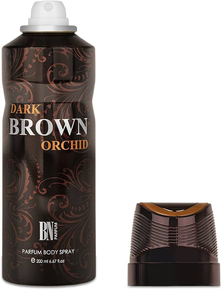 Brown Orchid Perfumed Deodorant Body Spray 200ml Unisex fragrance by Fragrance World Brown Orchid Spray