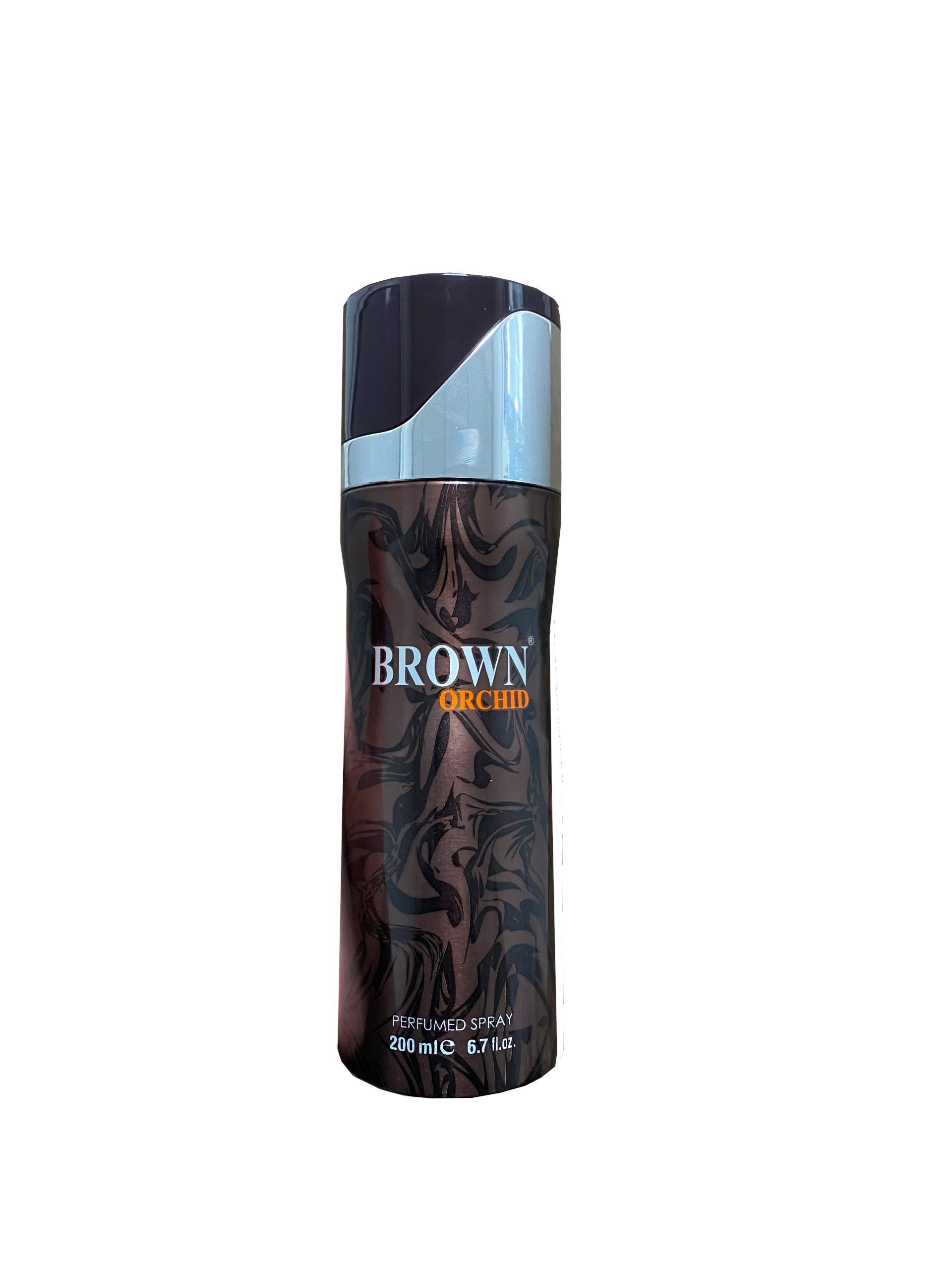 Brown Orchid Perfumed Deodorant Body Spray 200ml Unisex fragrance by Fragrance World Brown Orchid Spray