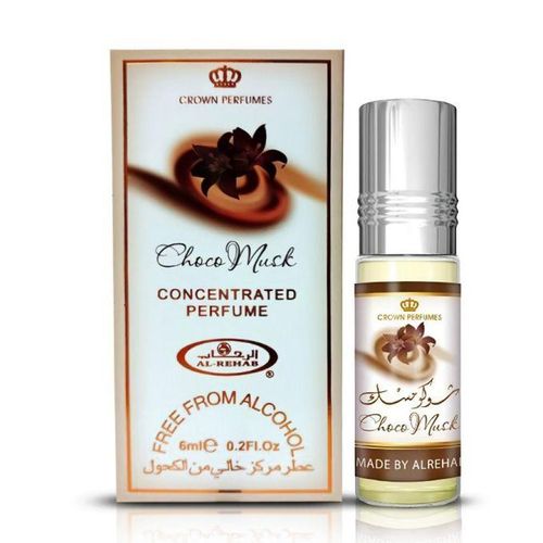 Choco Musk Perfume Oil 6ml By Al-Rehab Choco Musk Sweet, Gourmand Fragrance Concentrated Perfume Oil