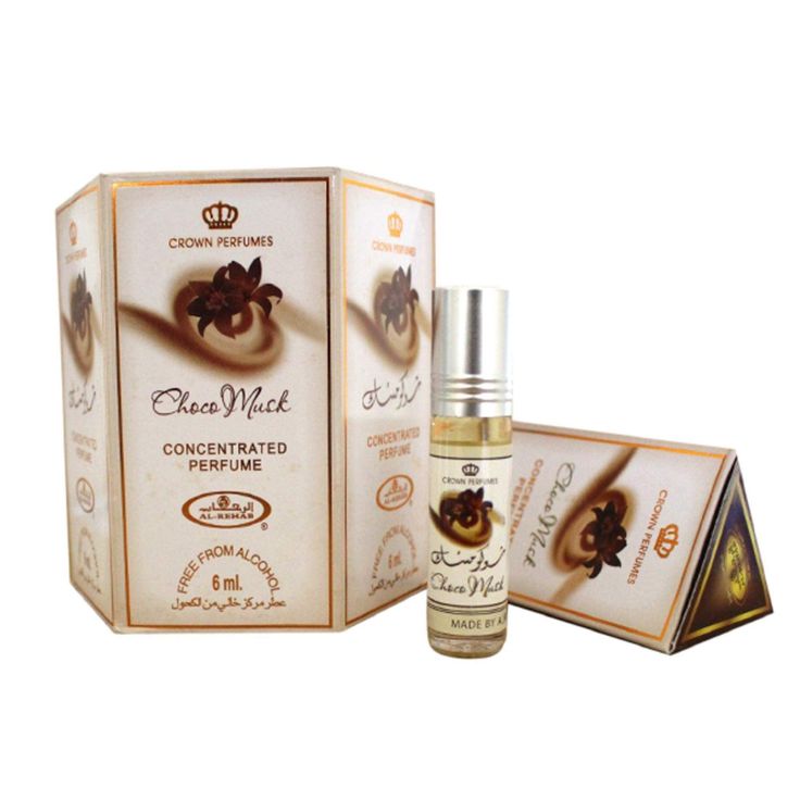 Choco Musk Perfume Oil 6ml By Al-Rehab Choco Musk Sweet, Gourmand Fragrance Concentrated Perfume Oil