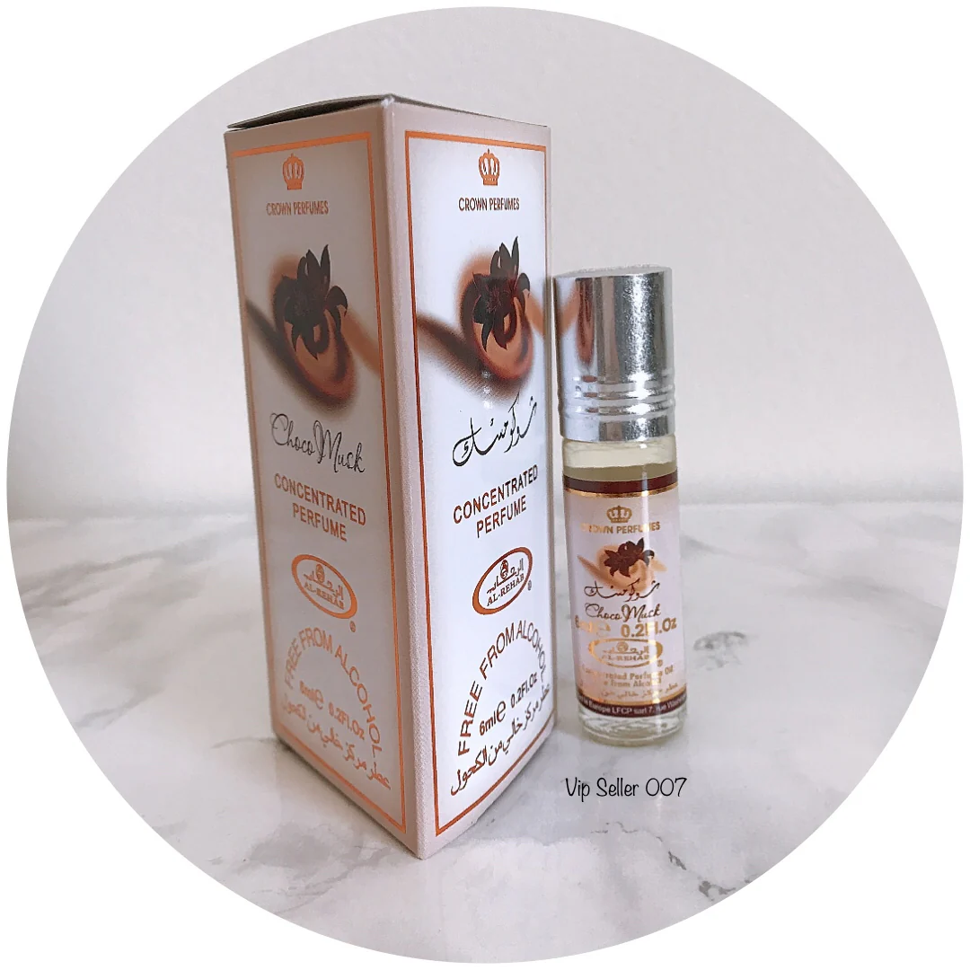 Choco Musk Perfume Oil 6ml By Al-Rehab Choco Musk Sweet, Gourmand Fragrance Concentrated Perfume Oil