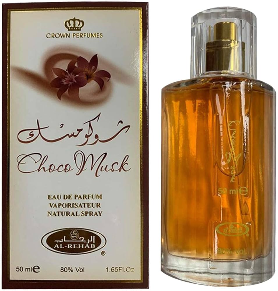 Choco Musk Perfume 50ml Eau de Parfum by Al-Rehab Choco Musk EDP Sweet, Gourmand Fragrance with a Prominent Chocolate Note