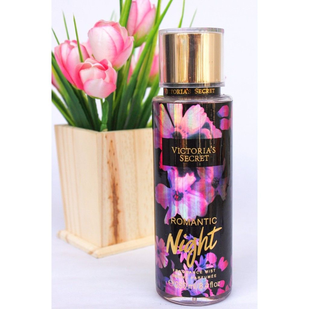 Victoria's Secret Romantic Night Fragrance Mist 250ml From Victoria's Secret Romantic Night Perfumed Body Splash for Evening Wear and Romantic Occasions