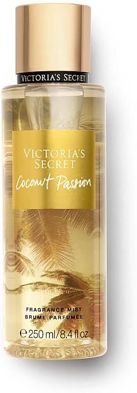 Victoria's Secret Coconut Passion Fragrance Mist 250ml Victoria's Secret Coconut Passion Perfumed Body Splash Sweet, Tropical, and Warm Scent