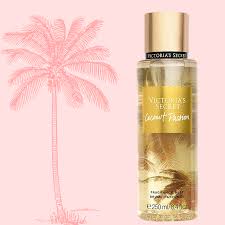 Victoria's Secret Coconut Passion Fragrance Mist 250ml Victoria's Secret Coconut Passion Perfumed Body Splash Sweet, Tropical, and Warm Scent