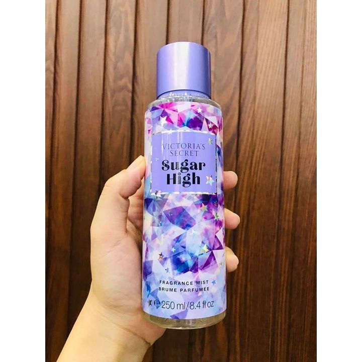Victoria's Secret Sugar High Fragrance Mist 250ml Sweet, Fruity-gourmand Sugar High Perfumed Body Splash