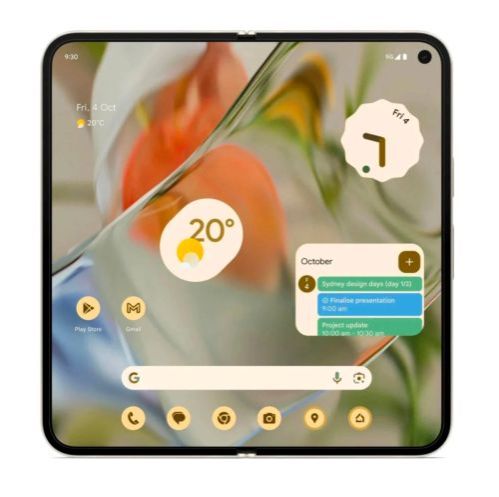 GOOGLE PIXEL 9PRO FOLD  8.02-inch display, Google Tensor G4 chipset, 5000 mAh battery, 256 GB storage, and 16 GB RAM.