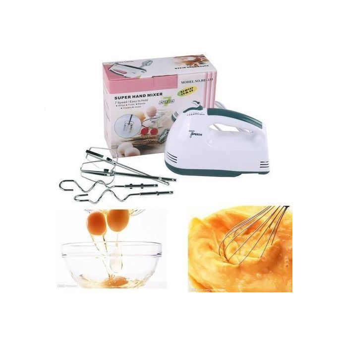 Scarlet hand mixer Which allows you to whisk, whip, mix andblend dough, egDough mixer, Food mixer, Egg whiskgs, butter, salad dressings,cake and cream efficiently and easily2【Food Grades Attachments】