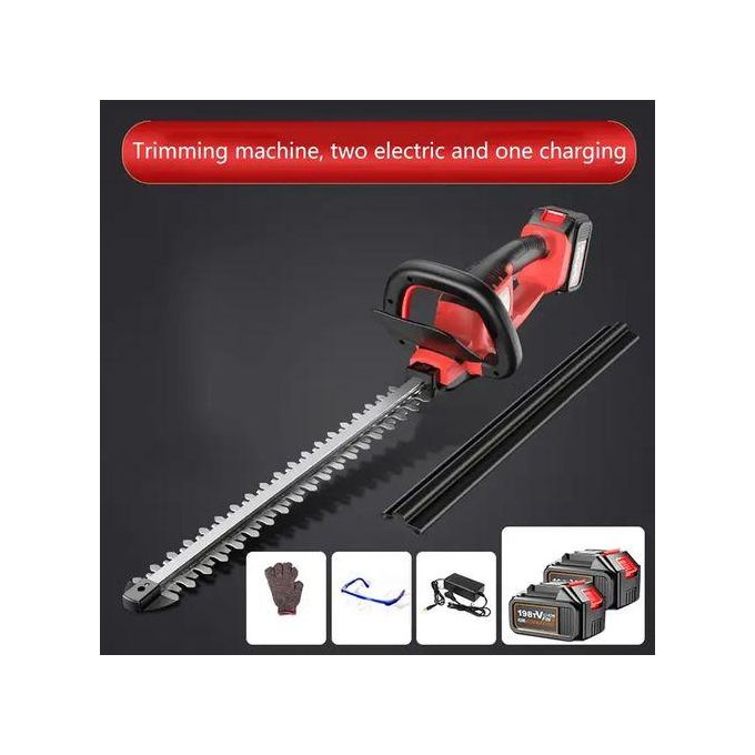 Heavy Duty Cordless Lithium-ion hedge trimmer with Accesories Fence Trimmer Cutter With 2 Batteries