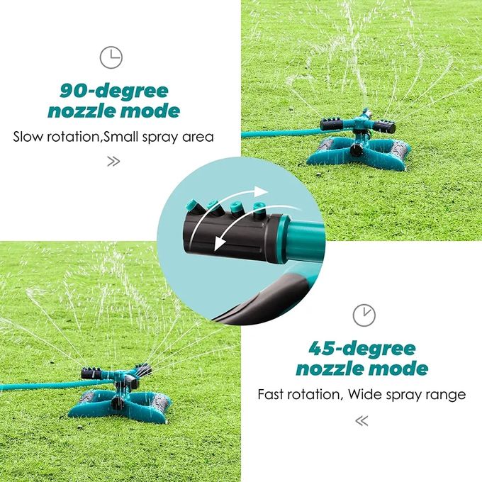 3 Arm 360 Auto-Rotating Water Sprinkler Garden Sprinkler