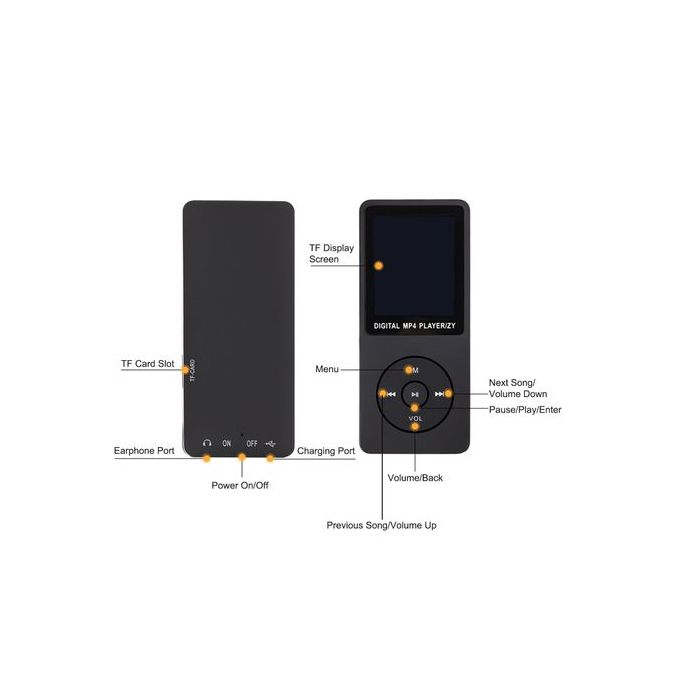 Fashion Portable MP3 MP4 Player LCD Screen FM Radio Video Games Movie Mp3 Bluetooth