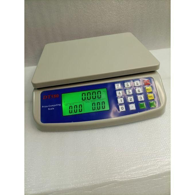 DT580 30kg/1g Digital Price Computing Scale Electronic Weighing Food Kitchen Cooking Scale Precision Luggage Platform Scale