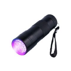 LED UV Ultra Violet Purple Flashlight Light Torch For Amber Fake Money Currency Detector - 395 Nm Wavelength.