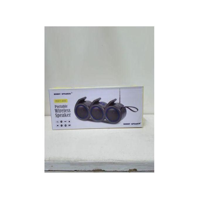 Robot Wireless RBT 606 Wireless Bluetooth Speaker Bass Support Aux-in, TF Card, USB FLASH DISK wireless speaker