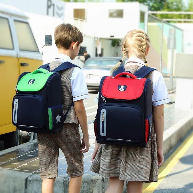 PREMIUM SM Baby School Bag Children's School Bag First Space Backpack for Primary School Boys and Girls Waterproof Back to School Bags Multicolor- Medium size (Grade 1- Grade 3)6-12years