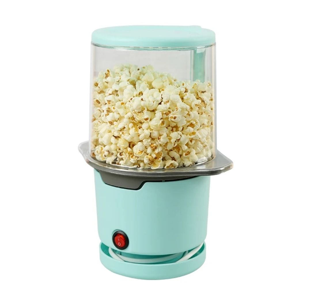 popcorn maker 220v Electric Hot Air Mini popcorn popper maker machine with top cover