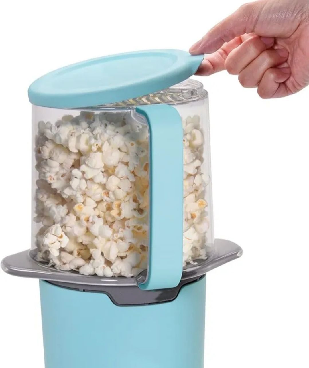 popcorn maker 220v Electric Hot Air Mini popcorn popper maker machine with top cover