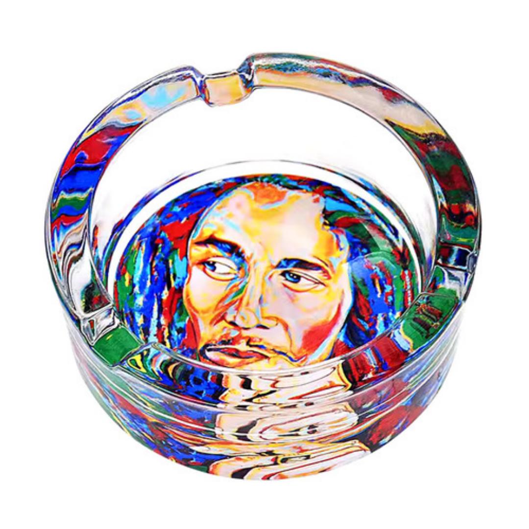 Ashtray round cartoon Bob Ashtray smoking Accessories Glass Ashtray Accessories