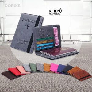 RFID Passport Bag Multi-function Document Package Portable Travel Ultra-thin Passport Holder