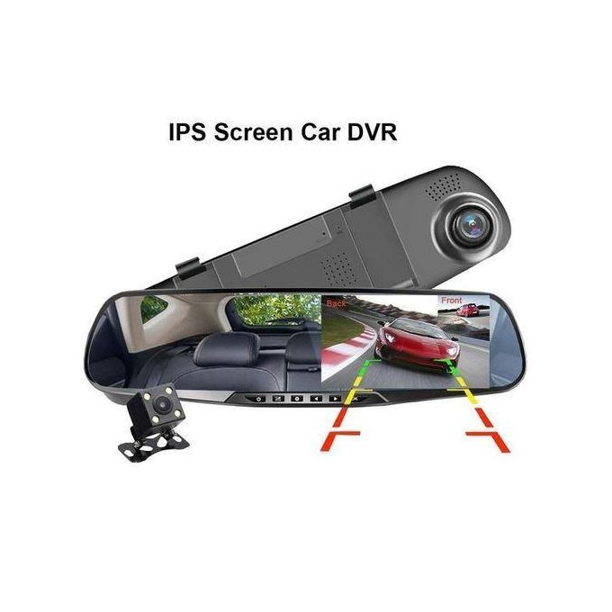 Dashboard Camera 4.3 Inch Car DVR Mirror Car