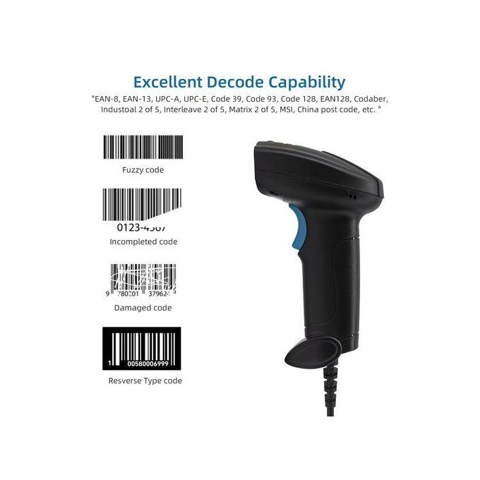 Syble 1D Barcode Scanner Handheld Wireless Bar Code Reader Manual