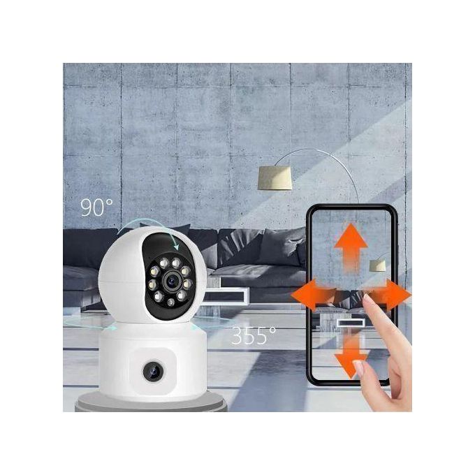 Intelligence SIM CARD 4MP Dual Lens Smart Home Indoor Wireless Security 4G IP CCTV Network Binocular CCTV Camera