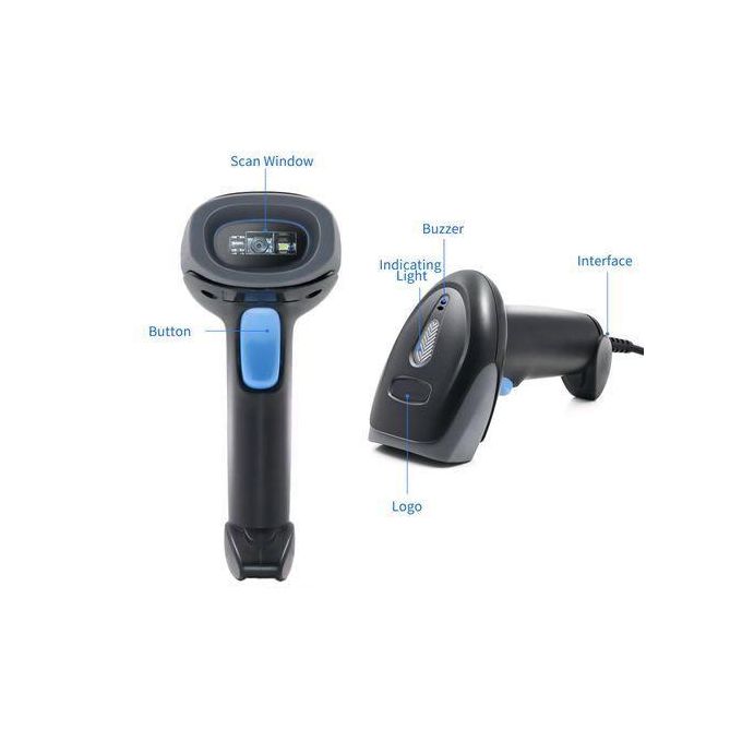 Syble Handheld Barcode Scanner 1D/2D/QR 2.4G Wireless & USB Wired