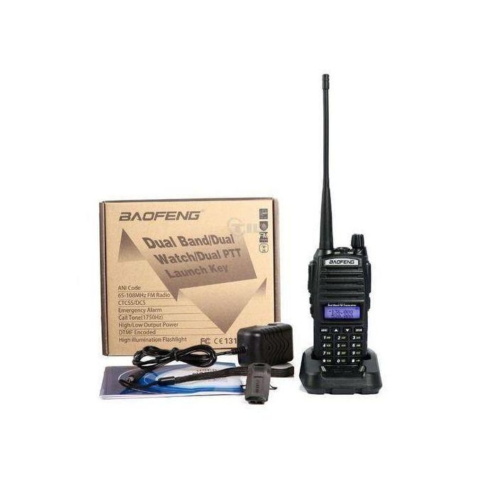 Baofeng UV-82 Two Way Radio Walkie Talkie Upto 8-10KM Range - 1 Piece With Earphones