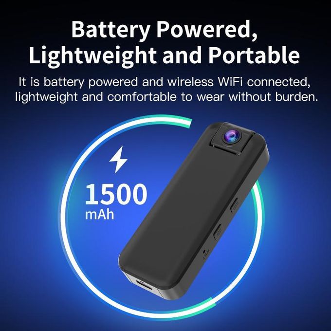 Mini Wireless pocket Camera hidden video and voice recorder Upto 1080p video resolution