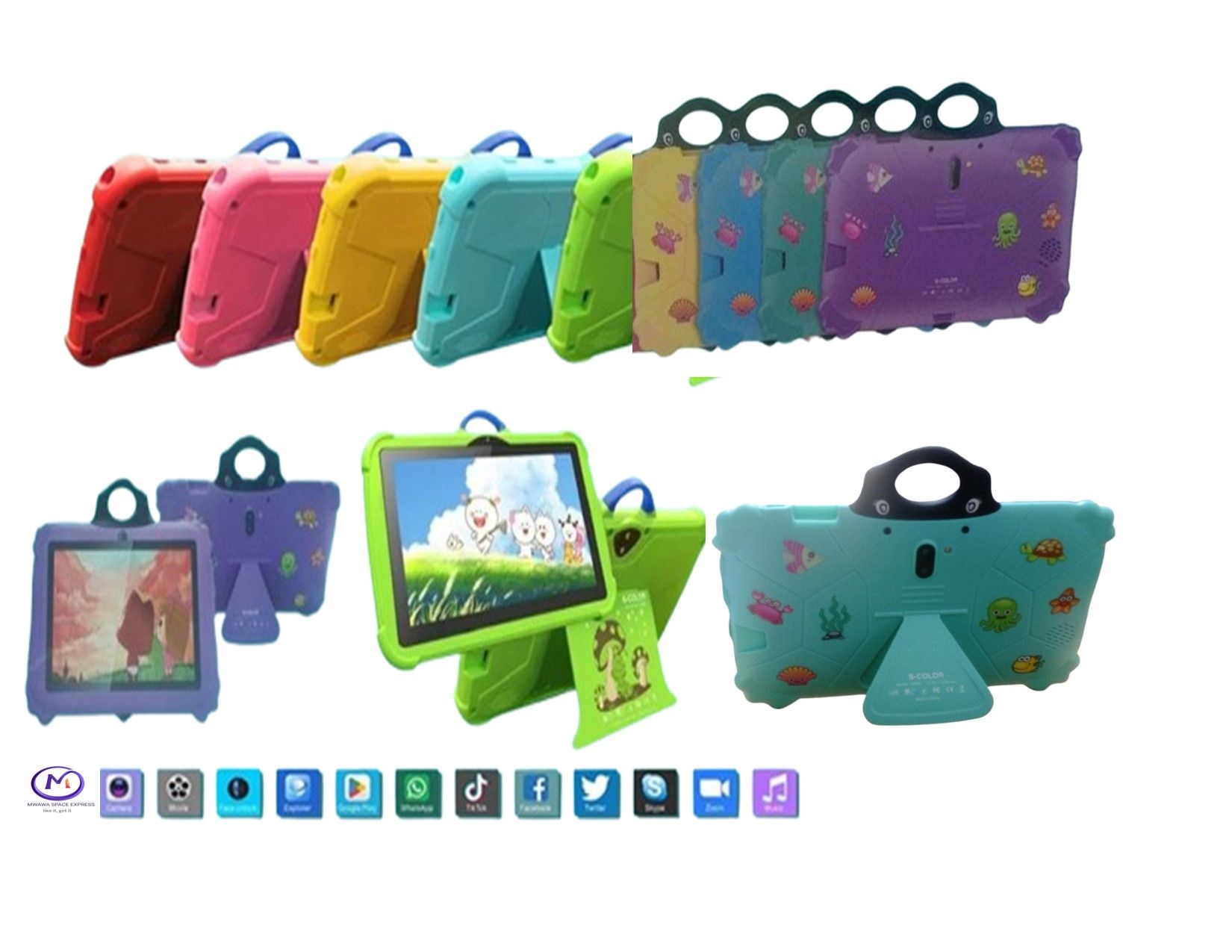 S Color 6GB Ram 256GB Rom Kids Android Tablets