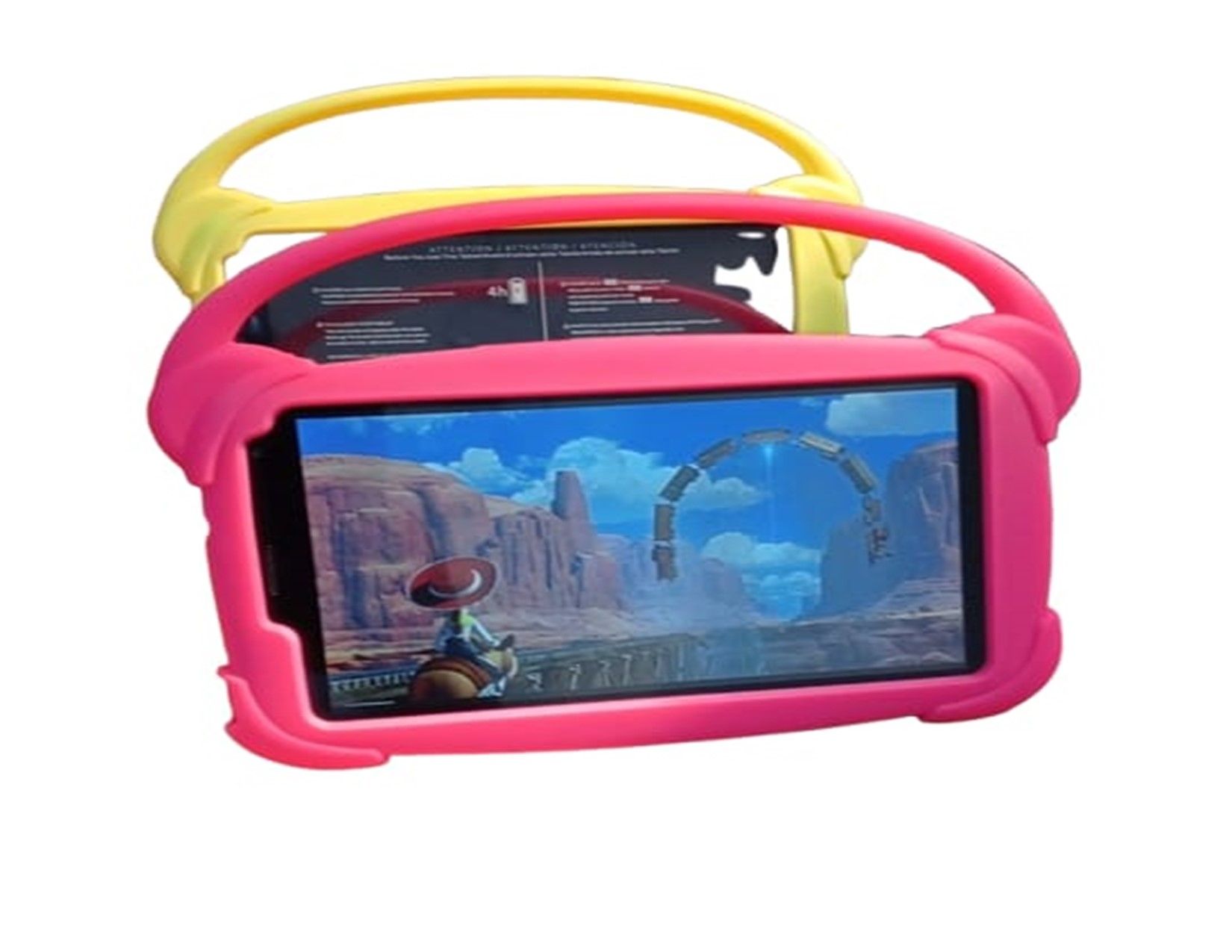 S-Color 7” Kids Learning Tablet – 6GB RAM 256GB ROM – Android 14 – Sim card slot -Shockproof Case