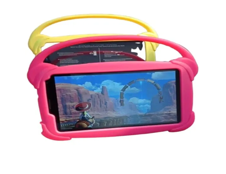 S-Color 7” Kids Learning Tablet – 6GB RAM 256GB ROM – Android 14 – Sim card slot -Shockproof Case