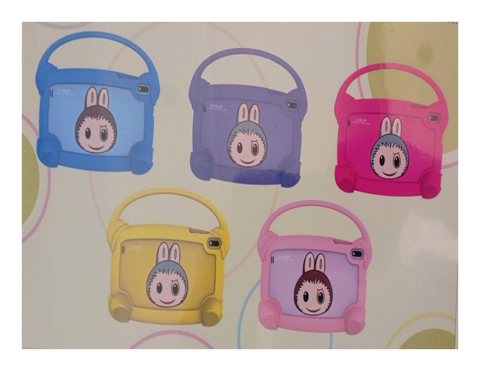 S-Color 7” Kids Learning Tablet – 6GB RAM 256GB ROM – Android 14 – Sim card slot -Shockproof Case