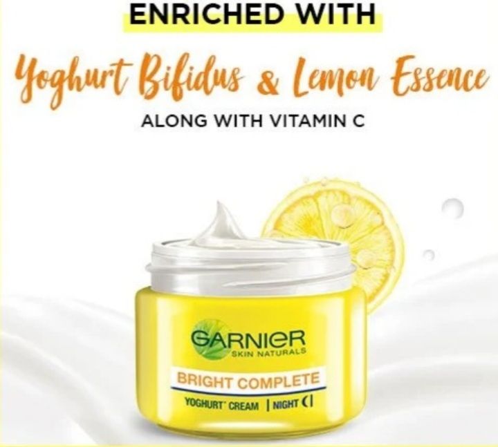 Garnier Bright Complete Vitanim C Yoghurt Night Cream