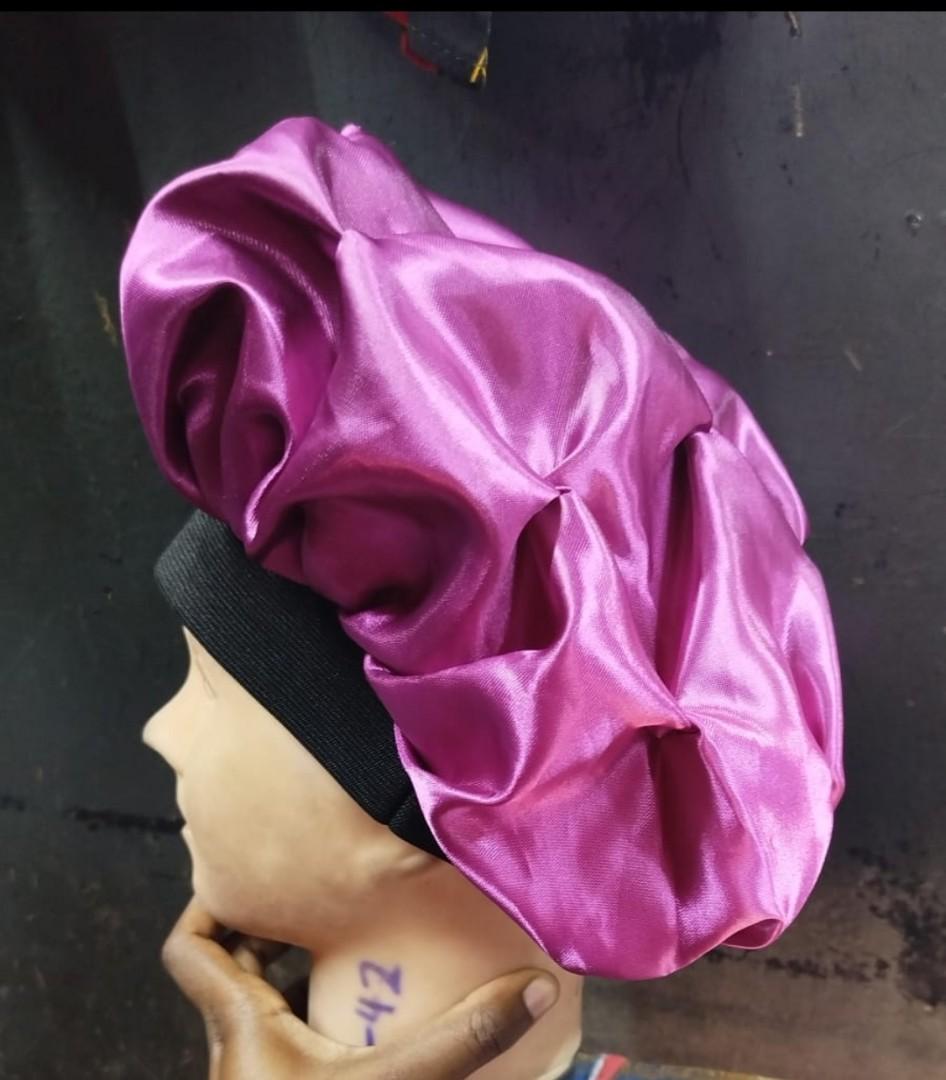 New Satin Headscarf Sleeping Bonnet Women Curly Hair Net Bonet Wrap Silk Cap Fashion Head Scarf Headwear Night Sleep Hat Adjust Head Cover Hat Curly Springy Hair Styling Accessories Elastic Band