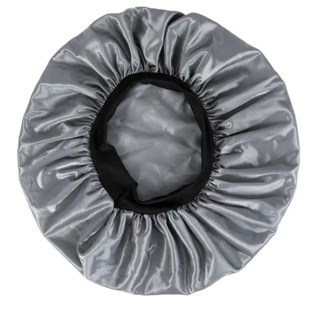 New LARGE Satin Headscarf Sleeping Bonnet Women Curly Hair Net Bonet Wrap Silk Cap Fashion Head Scarf Headwear Night Sleep Hat Adjust Head Cover Hat Curly Springy Hair Styling Accessories Elastic Band