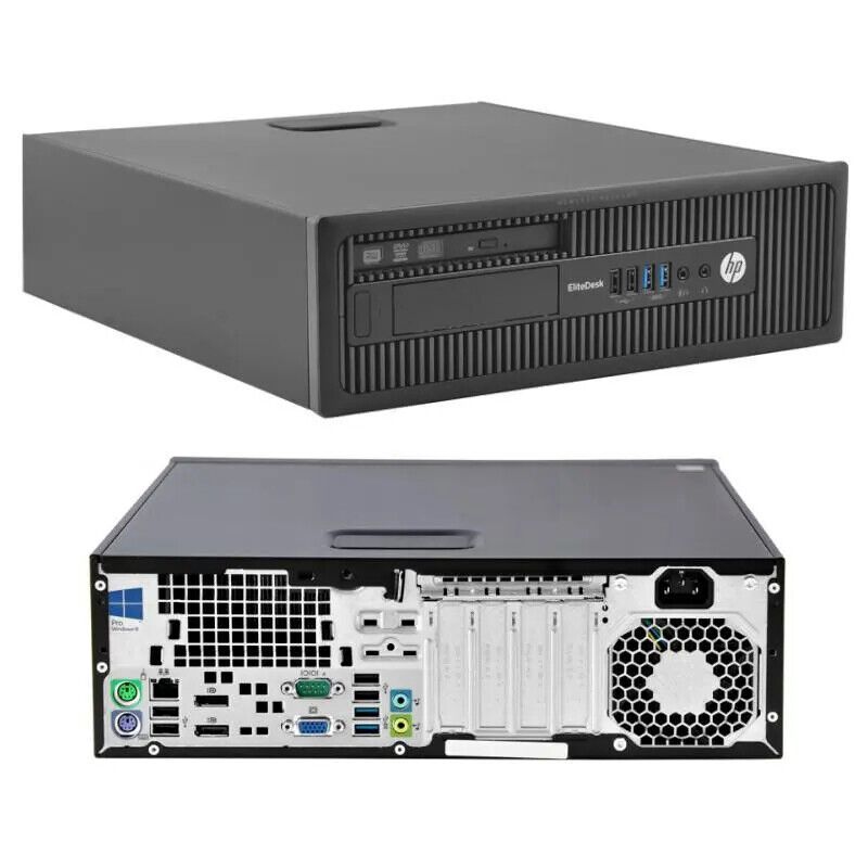 HP REFURBISHED EliteDesk 800 G1 Intel Core I5 4th Gen 3.2Ghz 4GB RAM 500GB HDD Windows 10 Pro Desktop