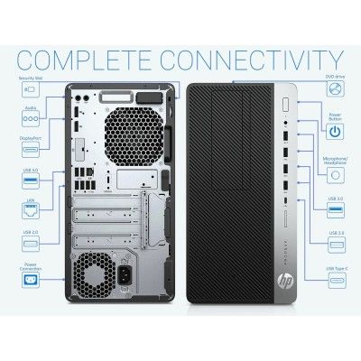 HP ProDesk 600 G5 Refurbished Intel Core i5 9th Gen 8GB RAM 500GB HDD Tower with Keyboard and Mouse Included
