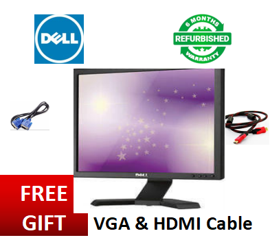 Refurbished Dell E170S 17″ Inch Flat Panel Monitor (EX-UK) Plus FREE GIFT OF VGA and HDMI Cables