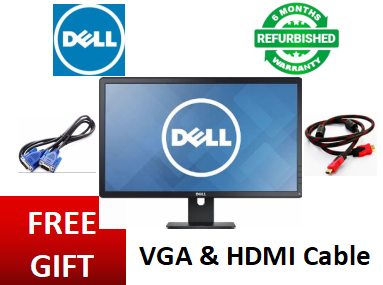 Refurbished DELL 22″ INCHES MONITOR P2217H WITH HDMI Plus FREE GIFT OF VGA and HDMI Cables
