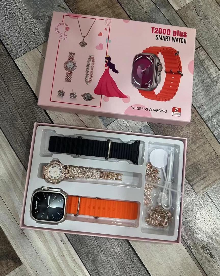 Ladies T2000 plus smart watch gift package