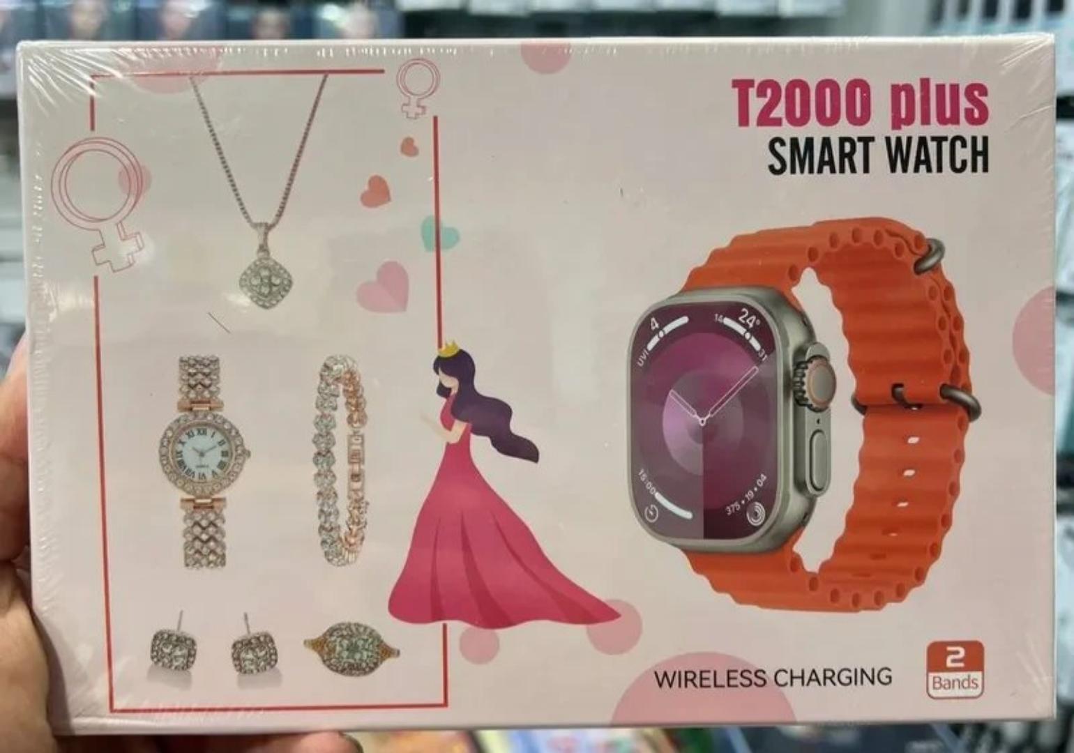 Ladies T2000 plus smart watch gift package