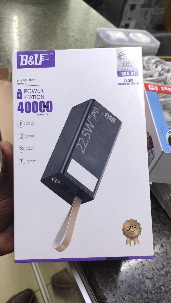 Power bank 40000mAh 22.5w fast charging