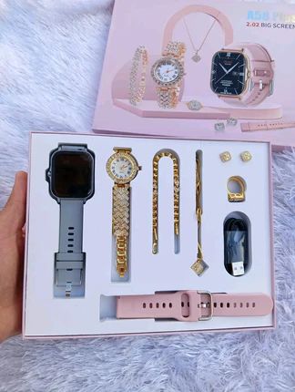 6 in 1 ladies smart watch set